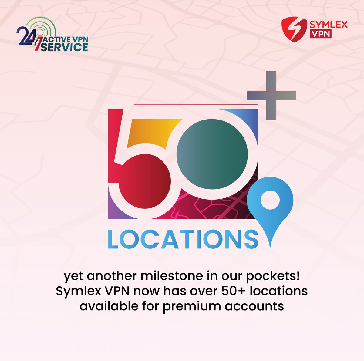 SymlexVPN's tweet photo. VPN has achieved another milestone with your support. Now Symlex VPN has over 50 locations available across the world for premium subscriptions.
#SymlexVPN #VPN #Privacy #Security #UAE #VPN_Services https://t.co/YZfR7P3vp9