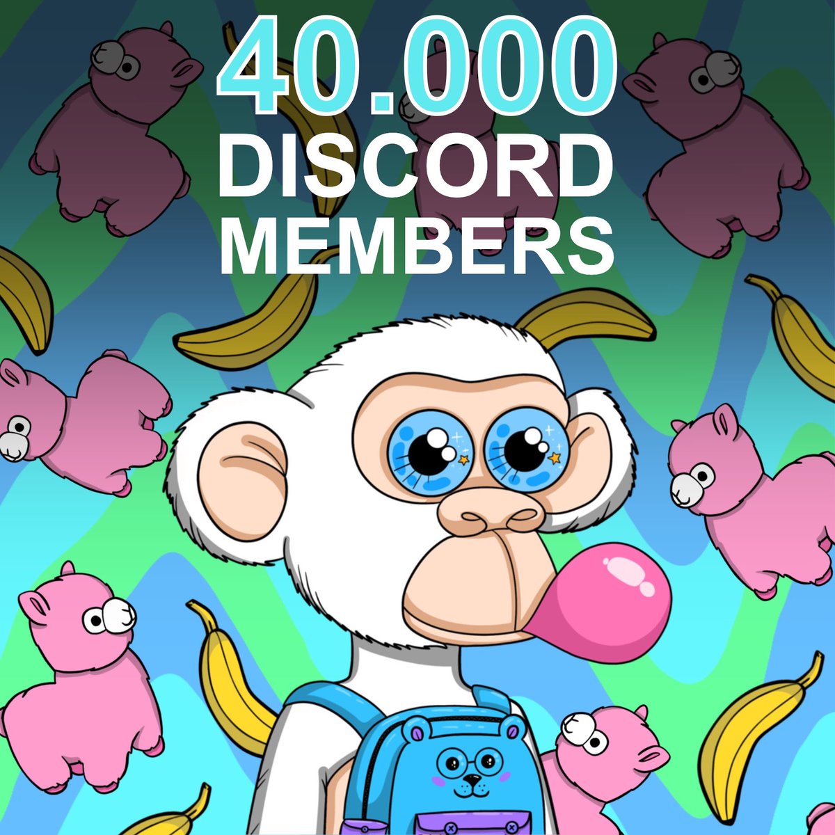43,000 incredible Baby Apes on our Discord! So we decided to give away 10 WL spots among twitter followers👇

Just RT, LIKE + reply