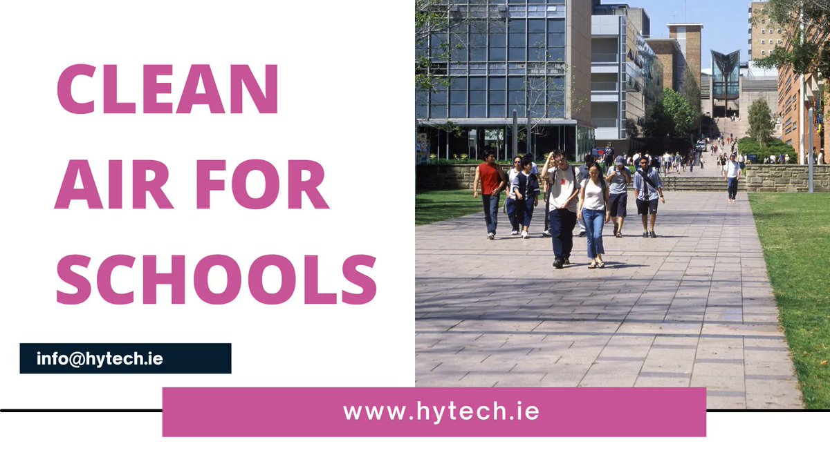 Our UV air cleaning systems have been tested and independently proven in #schools here in Ireland. For more info, please visit our website at: buff.ly/3AZp9km Or contact us at info@hytech.ie. Please retweet. #covid19 #omnicronvariant