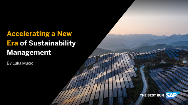 SAP announces SAP Sustainability Control Tower. Get the <a href="/SAPNews/">SAP News</a>: bit.ly/3F8w505