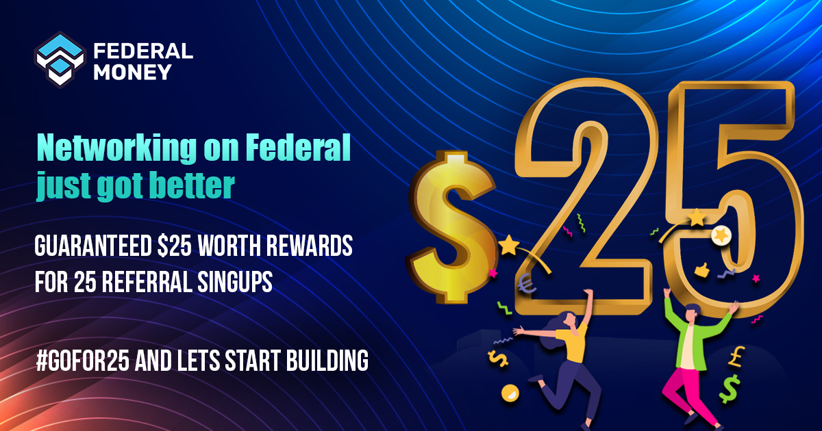 FDRL_Money's tweet photo. Federal rewards have just gotten sweeter🤑with big wins waiting for new #SignUps. 
Get 25 friends to sign up on Federal and earn guaranteed $25💰in #FederalTokens. More #signups = more rewards 🚀
Install now: 
Android- https://t.co/6nIipRj3u3
iOS - https://t.co/SpFbiA2q9c https://t.co/Xt7Ar7Ivwy