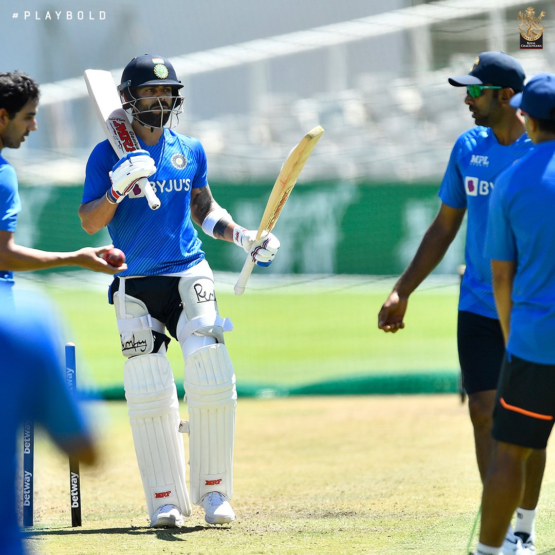RCBTweets's tweet photo. Practice ✅ 
Game Mode 🔛

#PlayBold #TeamIndia #SAvIND https://t.co/K49bSqWjfA
