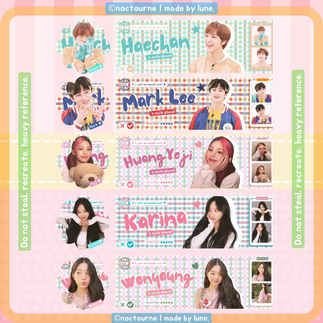 Hi guys! boleh help rt?

Aku ada ridistok layout anime &amp; idol dibawah ini, harganya 6.500/each. Kalau berminat boleh langsung dm yaa mau chara apaa, aku juga terima req (8k). Payment bisa all e-wallet (QRIS). Thank you 🤍😆

#zonaba #zonauang #zonabu