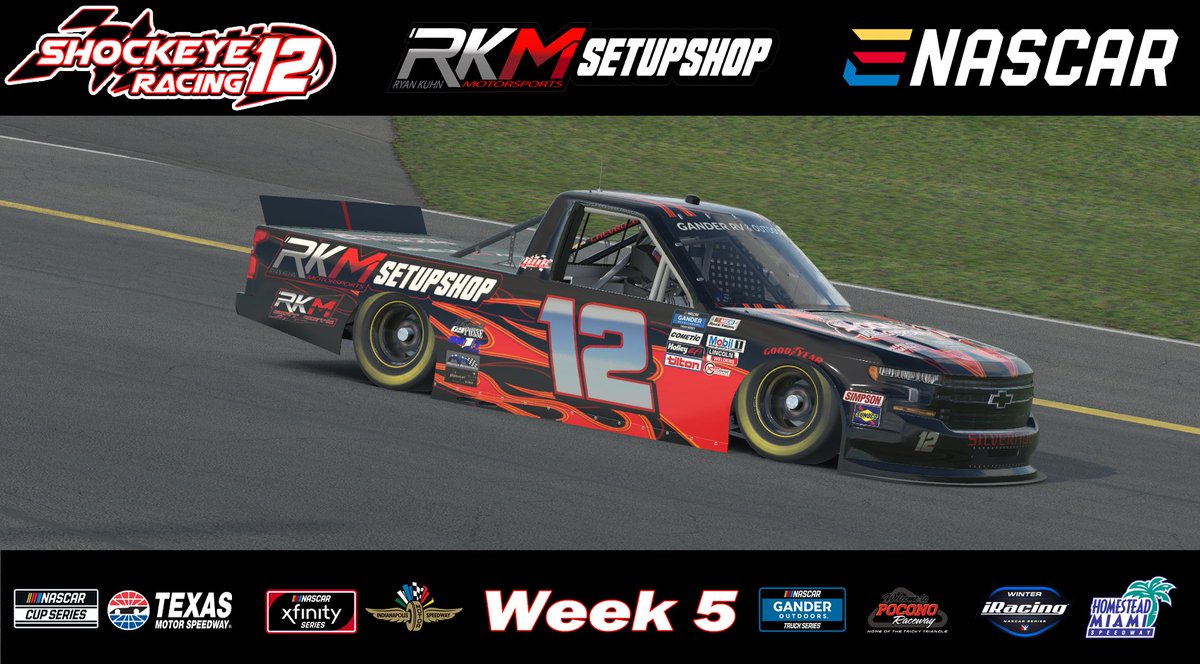 Shockeye12R's tweet image. Week 5 eNASCAR setups are live on rkmsetupshop.com/collections/22…

Trucks at Pocono rkmsetupshop.com/collections/22…

Xfinity at Indy rkmsetupshop.com/collections/22…

Cup at Texas rkmsetupshop.com/collections/22…

87cars at Homestead Miami rkmsetupshop.com/collections/22…

#iRacing #eNASCAR