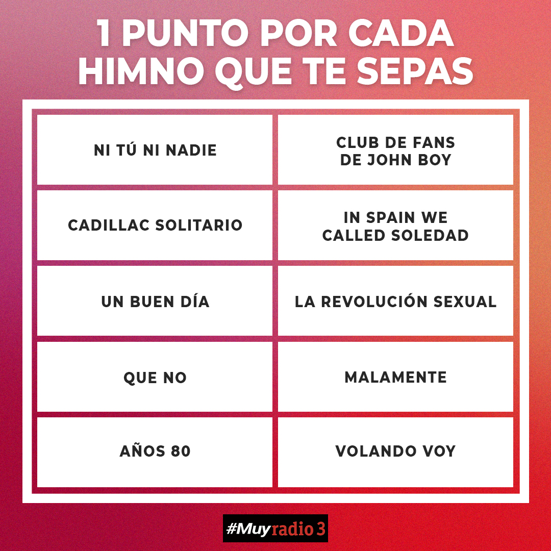 radio3_rne's tweet photo. 🎤 ¿Cuántos puntos tienes? 
Te lo tienes que saber EN TE RI TO https://t.co/SrVmF4Reuc