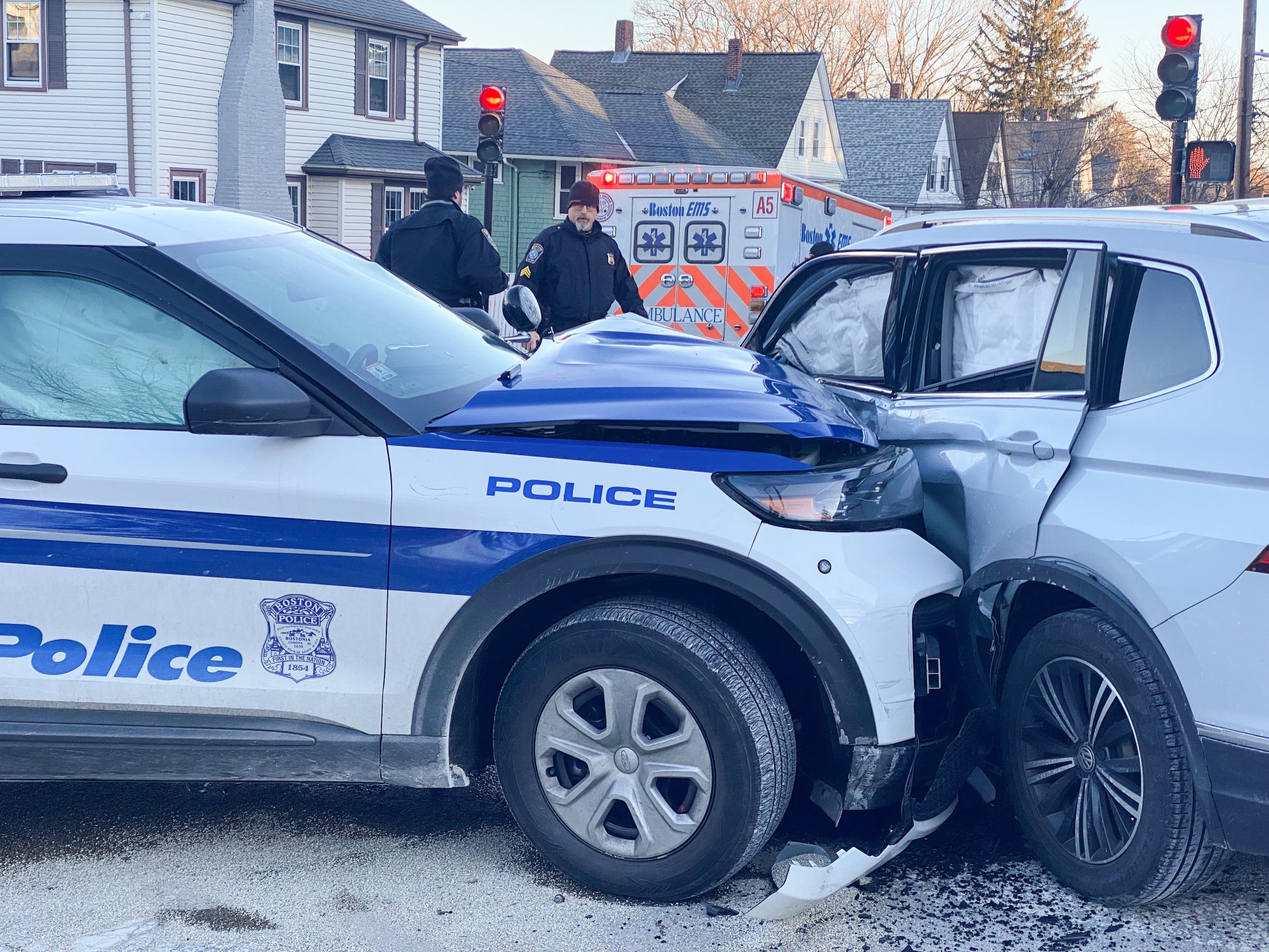 Scott MacEachern on Twitter "Three transports in this crash in Roslindale this morning on