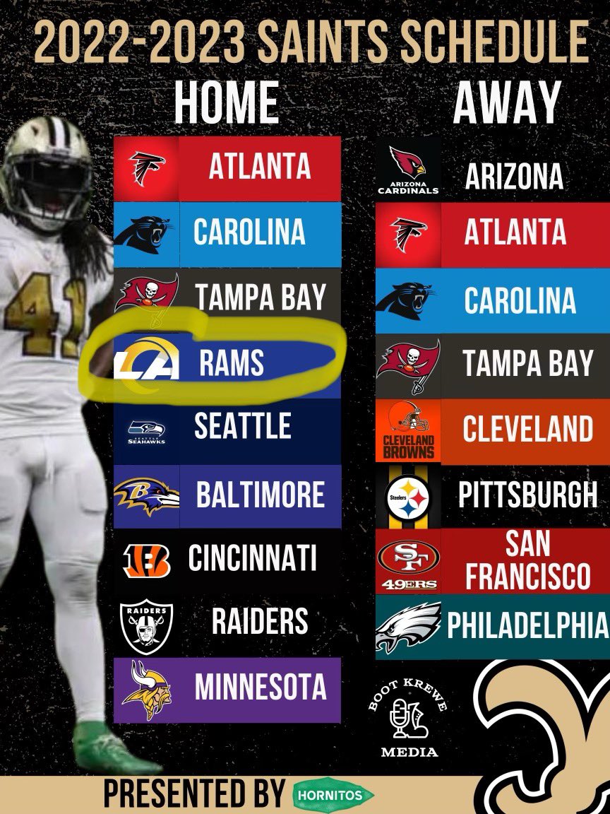 New Orleans Saints 2023 schedule release: Which home game are you