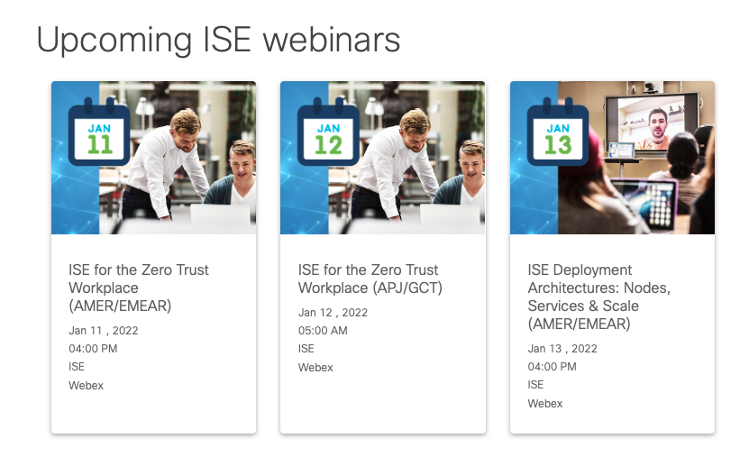 jiribrejcha's tweet photo. Great Cisco ISE webinars - from planning and architecture through wired and wireless to IoT:
https://t.co/d9mySrljQv #CiscoISE #ZeroTrust 

More sessions will be announced in the coming weeks and months. https://t.co/FOS4CbXY5m