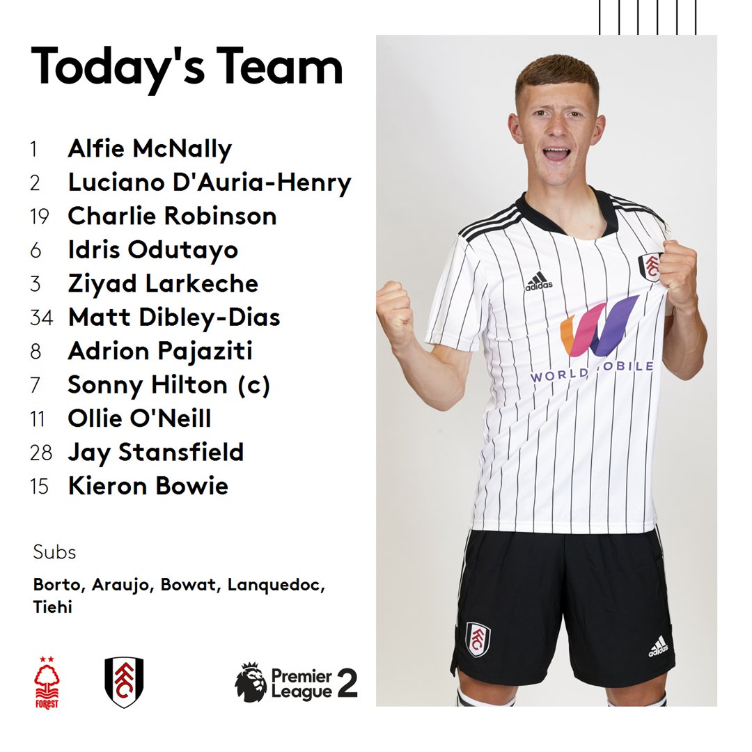 Fulham Football Club (@fulhamfc) on Twitter photo Ready for The Reds. 🔴
▪️ Jay Stansfield returns. 💪
▪️ <a href="/mcnally_alfie/">Alfie Mcnally</a> makes his U23 debut.
▪️ Ibane Bowat also comes back from injury. 🤕
#FFCU23 Ready for The Reds. 🔴
▪️ Jay Stansfield returns. 💪
▪️ <a href="/mcnally_alfie/">Alfie Mcnally</a> makes his U23 debut.
▪️ Ibane Bowat also comes back from injury. 🤕
#FFCU23