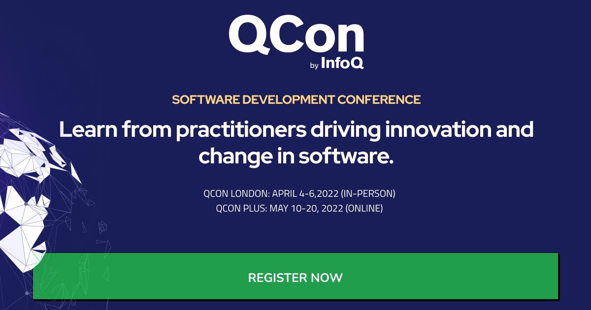 Find practical inspiration from #software leaders deep in the trenches creating software, scaling #architectures & fine-tuning their technical leadership to help you make the right decisions. Attend in-person at #QConLondon or online at #QConPlus: bit.ly/3o8cKH8