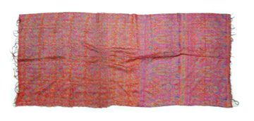 Silk Kantha Scarf Neck Wrap Stole Dupatta Stitched Embroidered Scarf Veil Boho  KE79