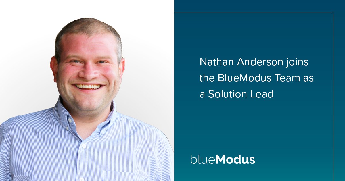 Please join us in welcoming Nathan Anderson, who joined our team as a Solution Lead based in Omaha, Nebraska area. #bluemodusproud bluemod.us/wjb