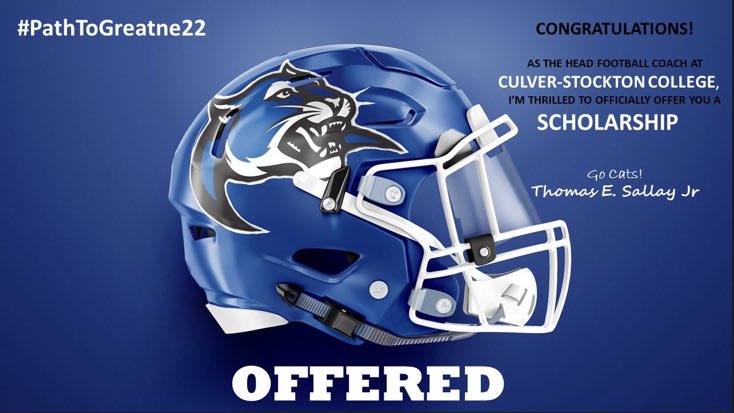 Blessed to receive my 3rd offer from <a href="/CSCwildcatsFB/">Culver Football</a> ✨@OTM_CoachQ <a href="/Coach_Trahan/">Justin Trahan</a> <a href="/CoachCutshaw/">Roy Cutshaw Jr</a> <a href="/coachbmorgan/">Brian Morgan</a> <a href="/AshlyElamSports/">Ashly Elam</a>