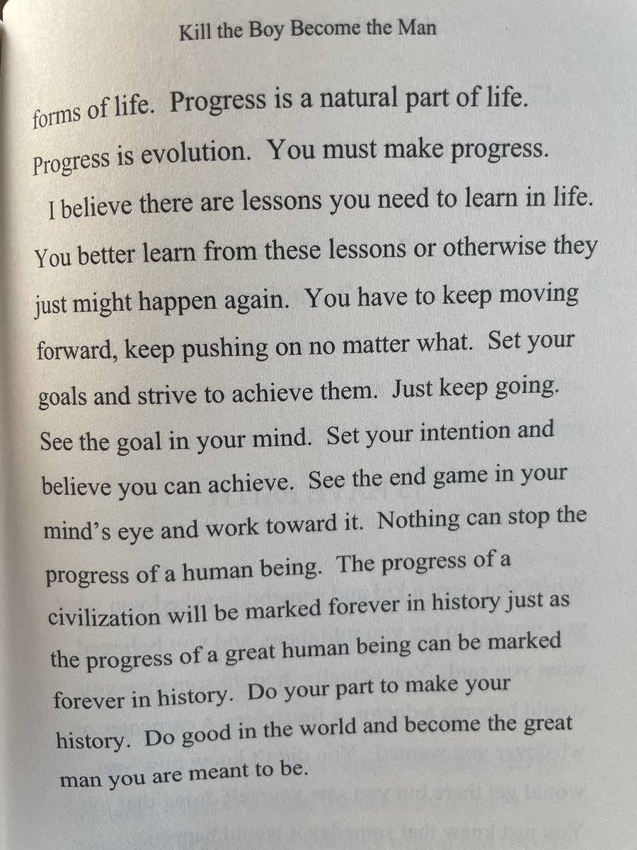 #MondayMotivation from my book Kill The Boy Become The Man.