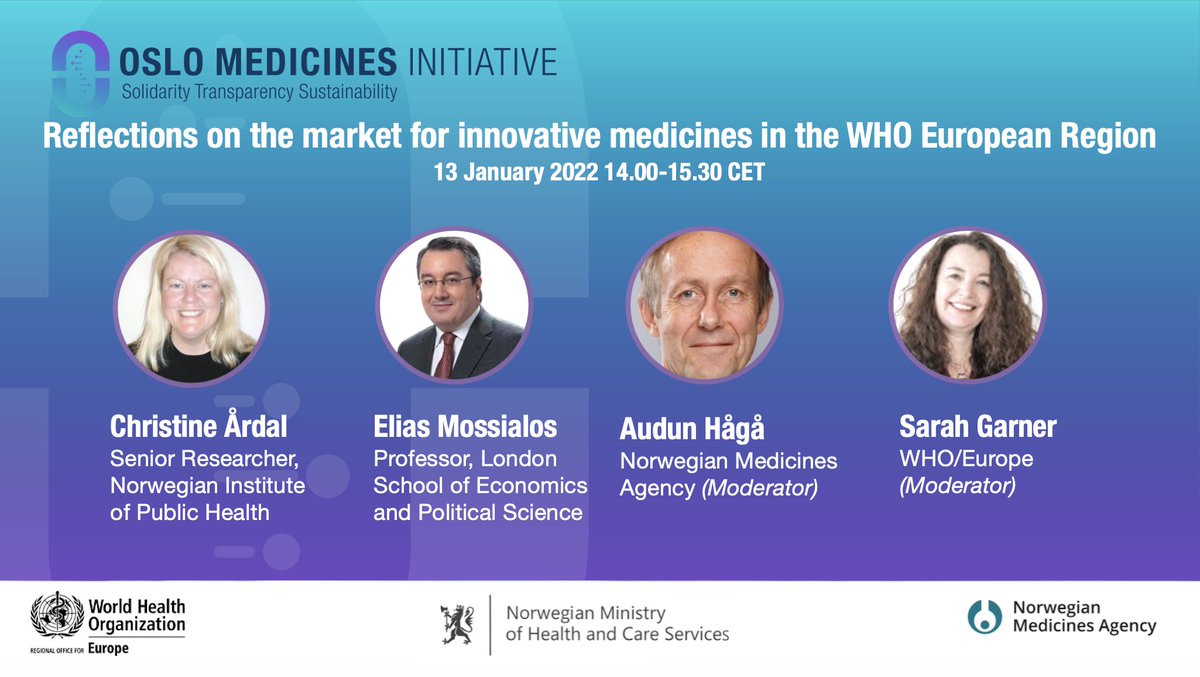 Today there are many new therapies to treat rare or genetic diseases. But these often come with a high price tag. How can we ensure both #innovation and fair access? Find out more 👉 bit.ly/3HQrvpa 📅🕑13 January, 14:00 CET #OsloMedicinesInitiative