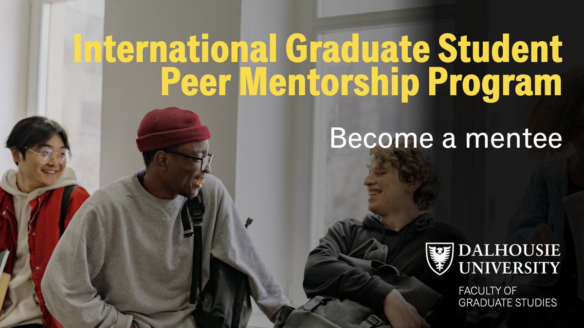 Looking to make connections with upper-year international graduate students? Join the new International Graduate Student Peer Mentorship program! Learn more and apply to become a mentee by January 18 at dal.ca/faculty/gradst…