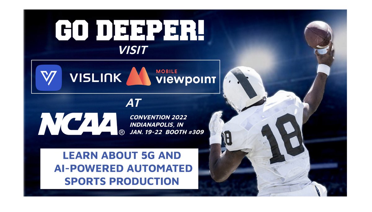 MobileViewpoint's tweet photo. Our fully automated #SportsProduction system #IQSportsProducer allows schools of all sizes to profitably cover more events, and attract more viewers.
Meet with us at @NCAA Convention 2022—schedule a meeting today: sales@vislink.com.
#AIdriven #AutomatedProduction #NoCrewNeeded https://t.co/SHNyReuG6U