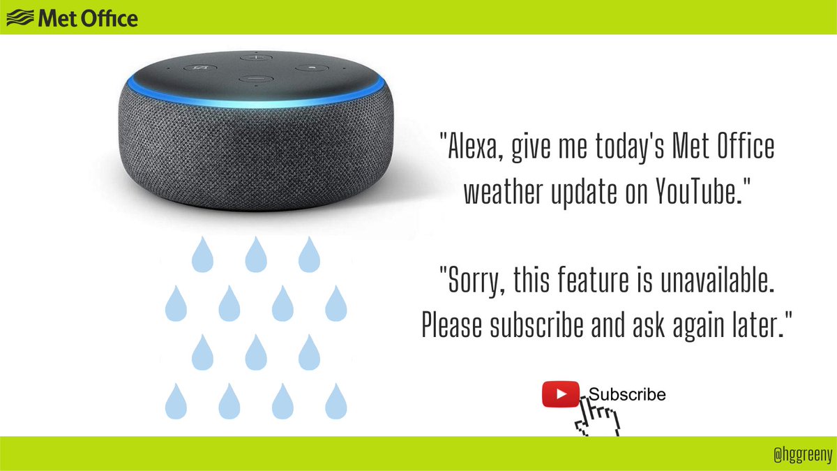 Alexa ain't no fool... 🌧️ #WeatherForecast <a href="/OneMinuteBriefs/">One Minute Briefs ⏱️</a> <a href="/metoffice/">Met Office</a>