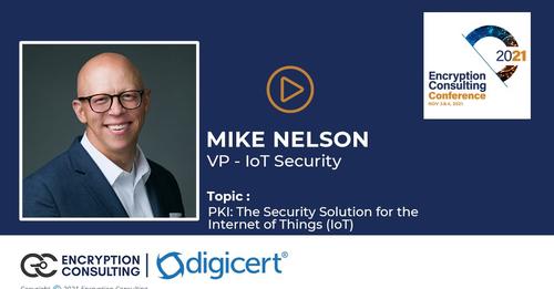 encryptioncons's tweet image. Mike Nelson, VP - IoT Security of DigiCert speaks on the topic of PKI: The Security Solution for the Internet of Things (IoT) in First Annual Encryption Consulting Virtual Conference held on November 3 &amp;amp; 4!
#encryptionconsultingllc #digicert #pki 
youtube.com/watch?v=112Uz1…