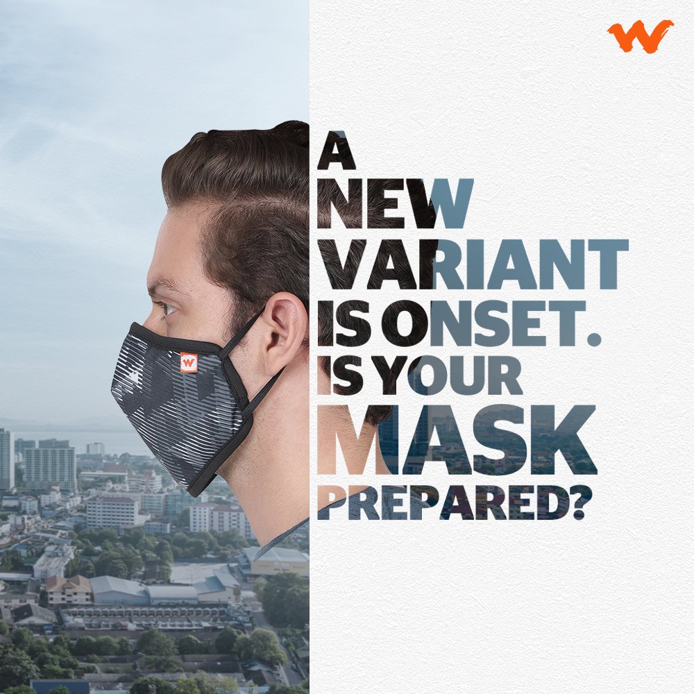 wildcrafttweet's tweet photo. As we trundle through different variants of the virus, thereโs only one constant - Wildcraft Super Masks, Engineered for Super Protection with its *6 layer filtration* #HainTaiyaarHum
Know more: https://t.co/SUtQSyoKIK
#WildcraftMasks #EngineeredForOutdoors #MaskUp https://t.co/1h1DqX05wZ