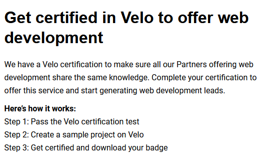 falex3232's tweet photo. Soon I will be VELO Certified Expert #wix #Wixpartners #velo https://t.co/Iqzbi0GUq2