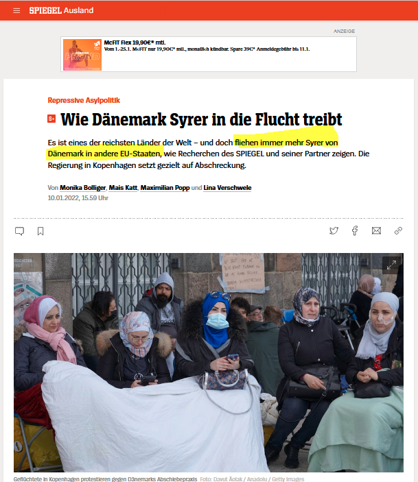TimNoir1's tweet photo. Die nächste Flüchtlingswelle von Syrern rollt auf 🇩🇪 zu - allerdings aus Dänemark! Traumatisiert ab ins Asylschlaraffenland Deutschland, dem EU Sieger im Wettbewerb um das goldene Sozialsystem ohne Forderungen. #Migrration #Zuwanderung #Syrer #Asyl https://t.co/FQCGOdPXVg