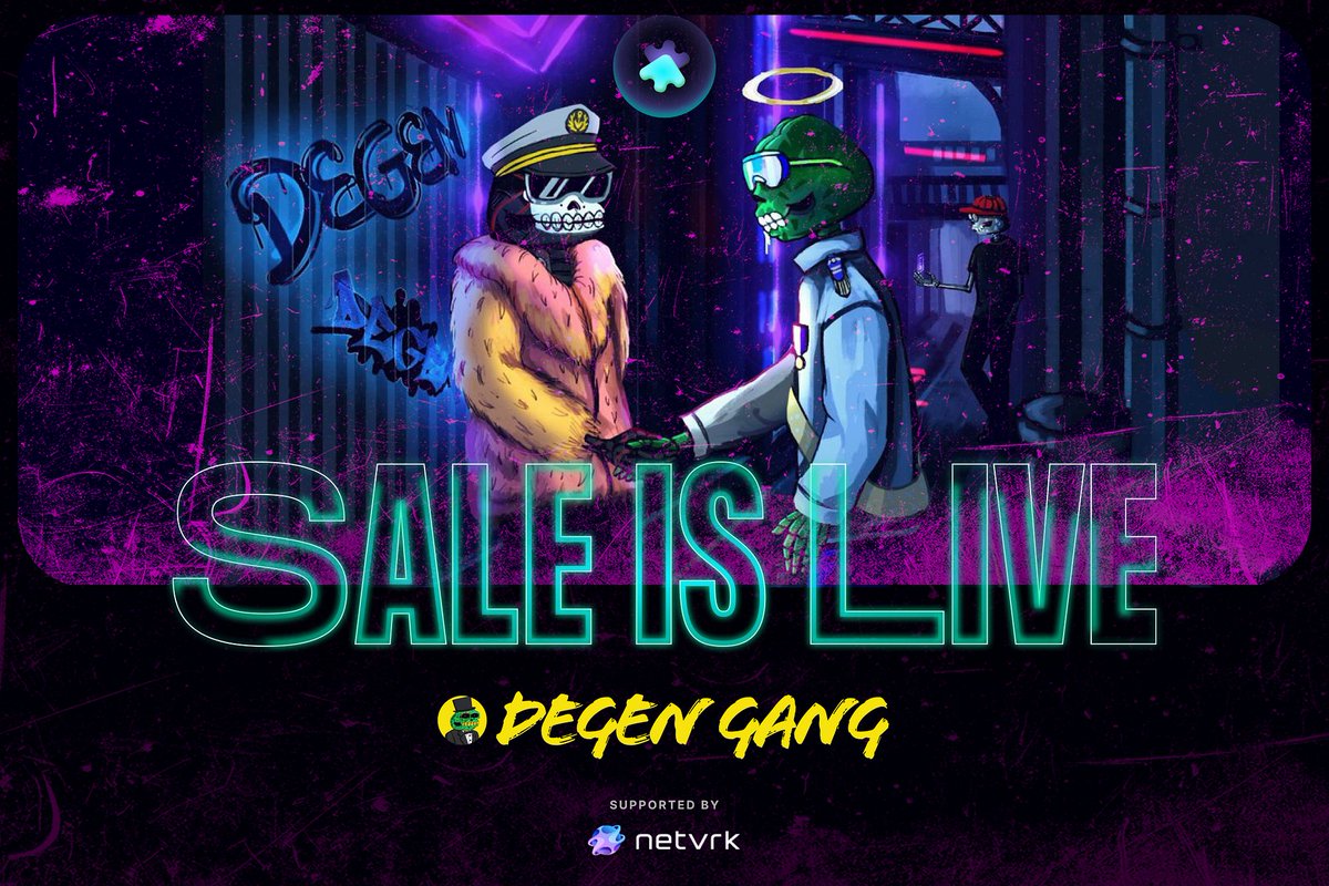 truepnl's tweet photo. ⚡️The VESTED SALE of @Degenganghq is LIVE on @truepnl 

💎 To take part in the sale, every KYC verified user needs to spend 200 PNLg points for every $1 of the allocation

👀 Read our guide: https://t.co/Dy6ydaQeo4

🔗 LINK TO JOIN: https://t.co/281mkIpJ39 https://t.co/GJNirUYkmG
