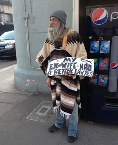 Does anyone know who his lawyer was? Edens Shift Inc needs donations. lol #LawyerSalary #Donations #HomelessHumor #EdensShift