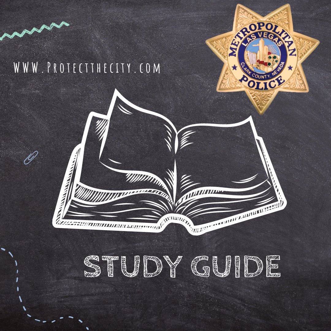 Reminder‼️

For those taking their written exam for Police or Corrections recruit, there is a study guide to help you pass the test.

➡️ go to protectthecity.com
➡️ click on “Written and Oral Board Preparation” #lvmpd