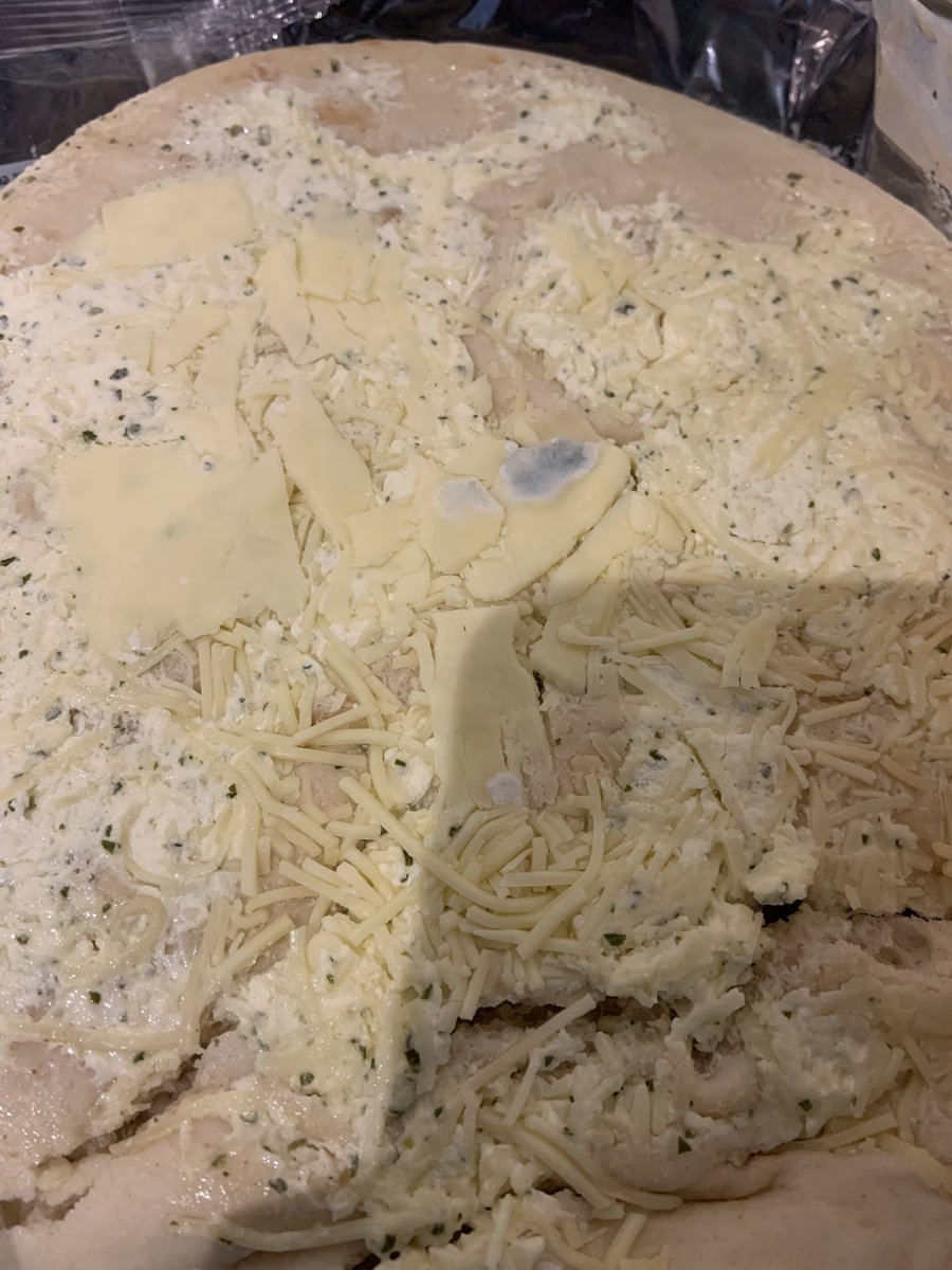 mart5lfc's tweet photo. @AldiUK brought this garlic bread only a few days ago it is not yet out of date and it’s got mould on it. I’m not going to drive the half an hour back to your store to take it back. https://t.co/6Lh2eKybza