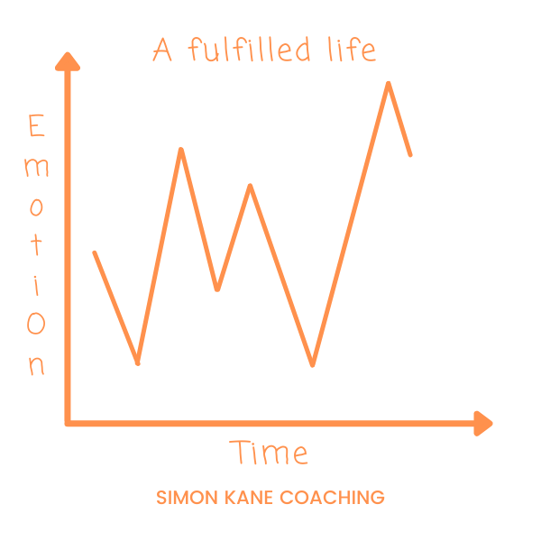 SimonKaneCoach's tweet photo. There's 2 ways to go about life. 
Graph 1 = No surprises, no risks &amp; no lows. But also no discoveries, no opportunities &amp; no highs. 
Graph 2 = Sometimes bumpy, but allows for change when things aren't working, creates memories to cherish &amp; lets us feel life in all its vividness. https://t.co/RUyDp8omaR