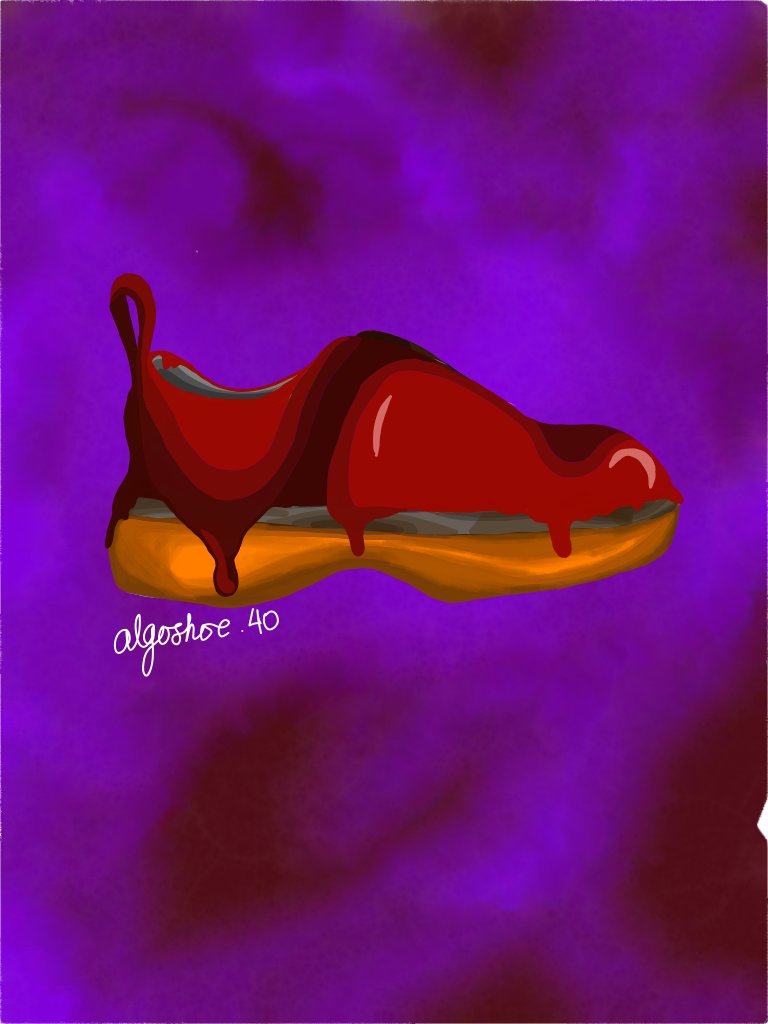 AlgoShoes's tweet photo. Secondary Market Ultra low priced unique piece offering 1 and only #40 AlgoShoe40 Exotic Strained Blood || Get it now guys! https://t.co/MHKomjXDNp https://t.co/E9EHYoXSyH