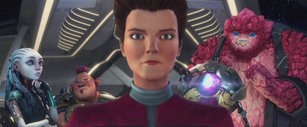 TheTrekCentral's tweet photo. 🚨| NEW IMAGES - #StarTrekProdigy 1x07 "First Con-tact" airs this week, here is our first look, featuring a familiar species.... very profitable... oh, and Murf of course!
#StarTrek 🖖 https://t.co/DsKuPeJZAf