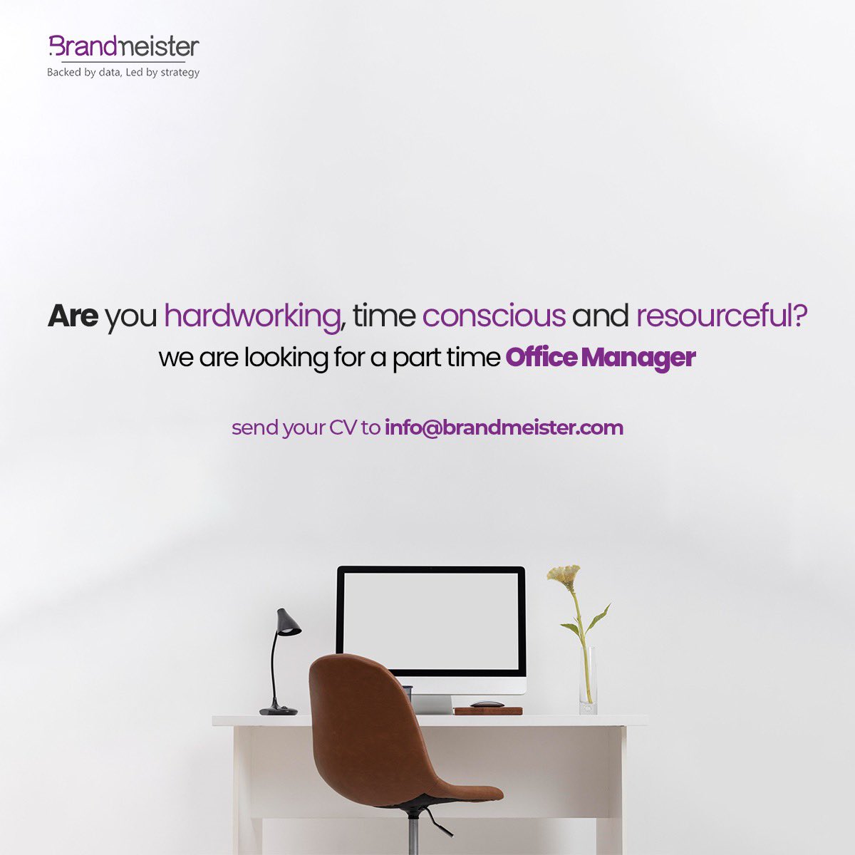 We’re looking for the most resourceful Office Manager to join the team is it you? #askbrandmeister