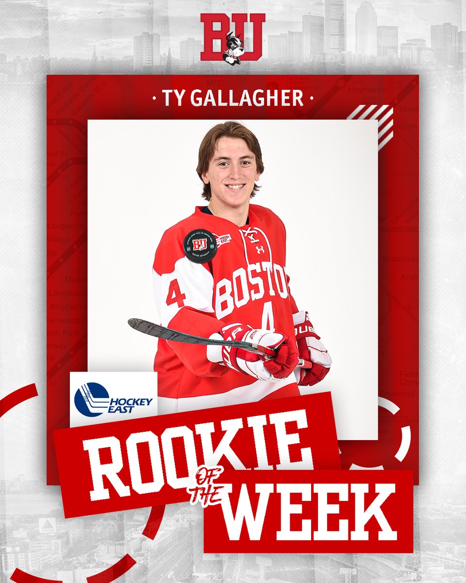 TerrierHockey's tweet photo. For the second time this season, Ty Gallagher is your Hockey East Rookie of the Week!

https://t.co/JFEMnTdnYX https://t.co/aeu9qBcRxM