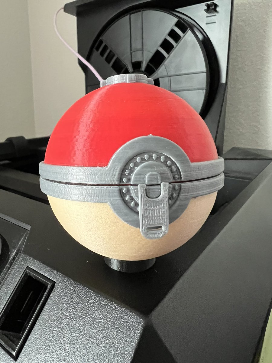 I haven’t made anything in a while. Just finished this Pokémon Legends: Arceus inspired Poke Ball for someone. It was simple but satisfying to complete a project.