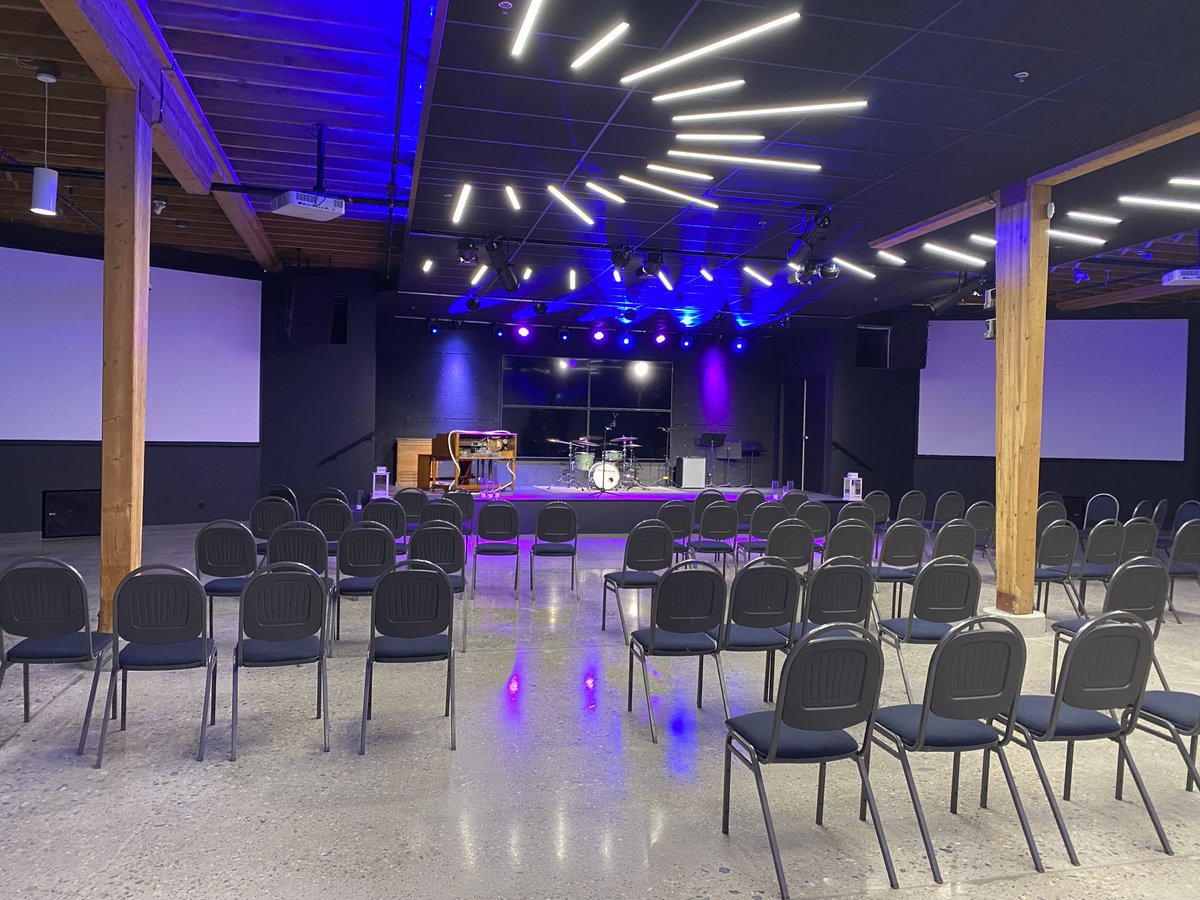 #web3 Okanagan event space at the new Metro Hub in #Kelowna. The space is looking ready to welcome everyone from the #Kelowna, #okanagan, #okgntech, #kelownabusiness, and <a href="/AccelerateOK/">Accelerate Okanagan</a>  communities for an amazing event.