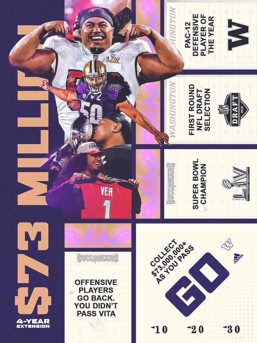UW_Football's tweet image. BIG time player 😤
BIG time contract 💰

LET'S GO, @VitaVea!

#ProDawgs