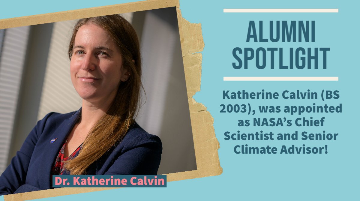 math_umd's tweet photo. Congratulations to Dr. Katherine Calvin (BS 2003 @MathUMD &amp; @CSUMD) for being appointed as NASA New Chief Scientist and Senior Climate Advisor. @NASA @GirlsTalkMath Follow link to read the article: https://t.co/f81RdM6KnX https://t.co/NKFjhdHX4l