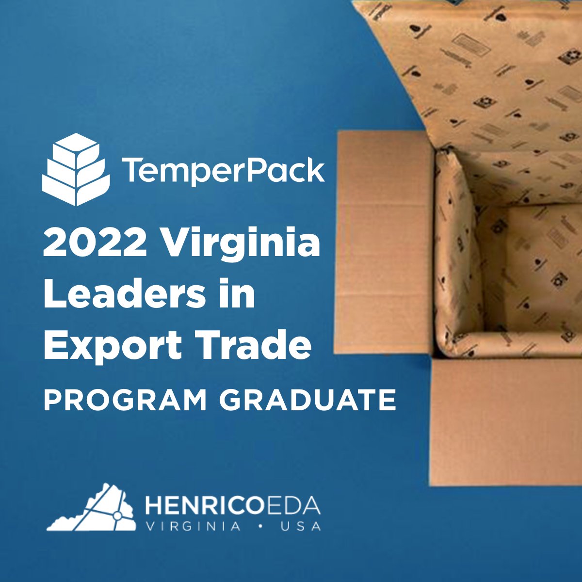 Henrico EDA (@henriconow) on Twitter photo Congrats to Henrico’s <a href="/TemperPack/">TemperPack</a> – as well as the 14 additional Virginia companies – on completing the prestigious VALET program. We look forward to seeing you “box up” even more global business with this exciting achievement! ow.ly/S7Pj50Hrena #exporting #tech #innovation Congrats to Henrico’s <a href="/TemperPack/">TemperPack</a> – as well as the 14 additional Virginia companies – on completing the prestigious VALET program. We look forward to seeing you “box up” even more global business with this exciting achievement! ow.ly/S7Pj50Hrena #exporting #tech #innovation