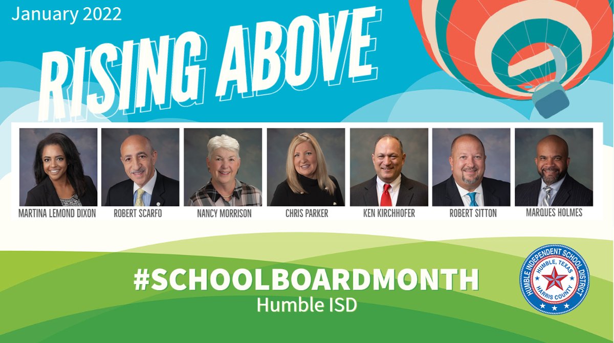 January is #BoardAppreciationMonth and we want to give a big THANKS to the Humble ISD Board of Trustees for their dedication and service to the #HumbleISD Family! 👏