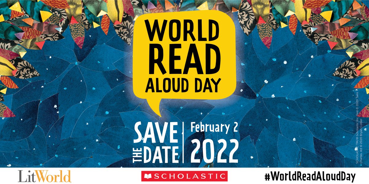 Feb 2nd! Grab a book and read aloud! Join me & my LitWorld friends! @litworldsays More info at scholastic.com/worldreadaloud… @Scholastic #worldreadaloudday