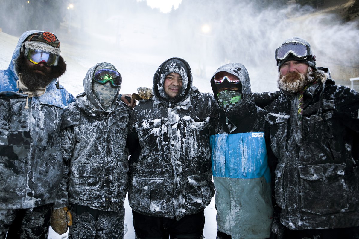 mthigh's tweet photo. You know what Mountain High's snowmaking squad is made of. Watch this video then VOTE for Mountain High in "I Am A Snowmaker" from Ski Area Mgnt. https://t.co/f8ocw3x0eh 1 Vote per day please. #mthigh #iamasnowmaker #whereyougoforsnow. https://t.co/pGEHWAH18o