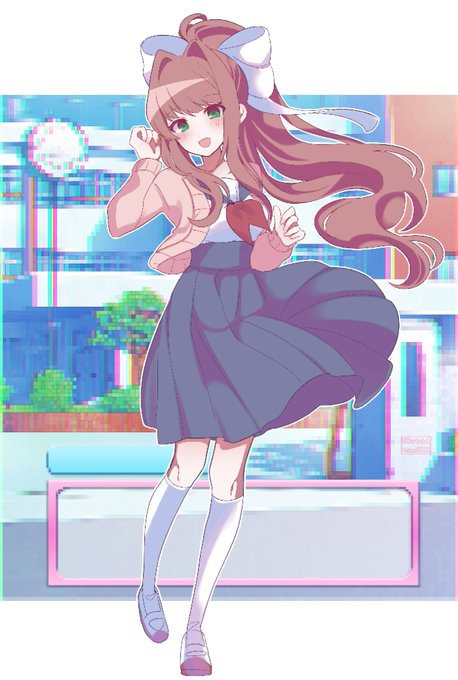 「モニカ(DDLC)」の画像/イラスト/ファンアート(新着｜RT&Fav:50)