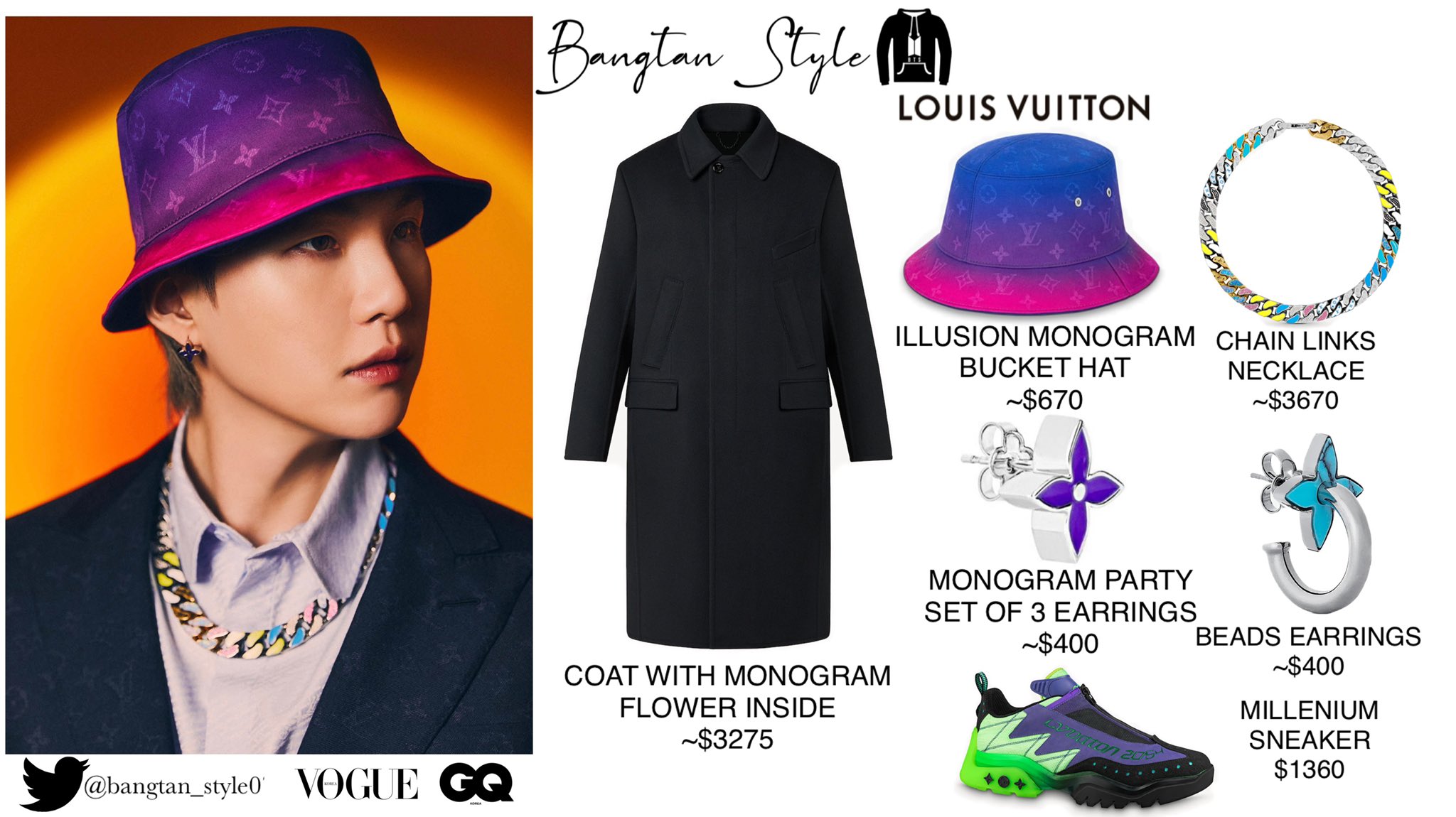 Bangtan Style⁷ on Twitter  Vogue korea, Bts clothing, Louis vuitton outfit