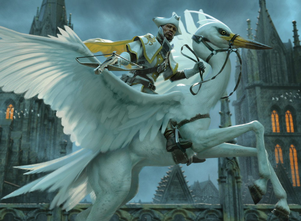 Gyrff Rider / Magic the Gathering
Innistrad : Crimson Vow
© Wizards of the Coast

#creature #characterart #Fantasy #HorrorArt #medieval #Illustration #goth #digitalart #イニストラード #イラスト #DarkFantasy