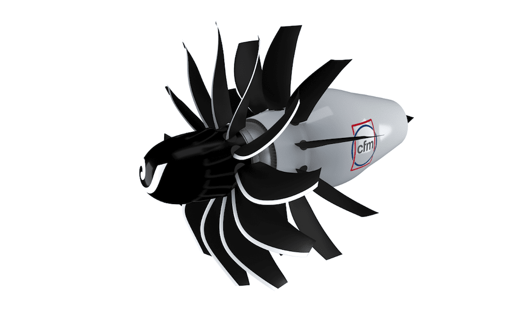GE_Aerospace's tweet photo. Open fan is one of the advanced engine architectures @CFM_engines is exploring through the CFM RISE Program. As chief engineer @lorence_chris explains, open fan has become simpler and lighter than previous designs: https://t.co/MfmwNJoYN5 https://t.co/nLQkoxcUvN