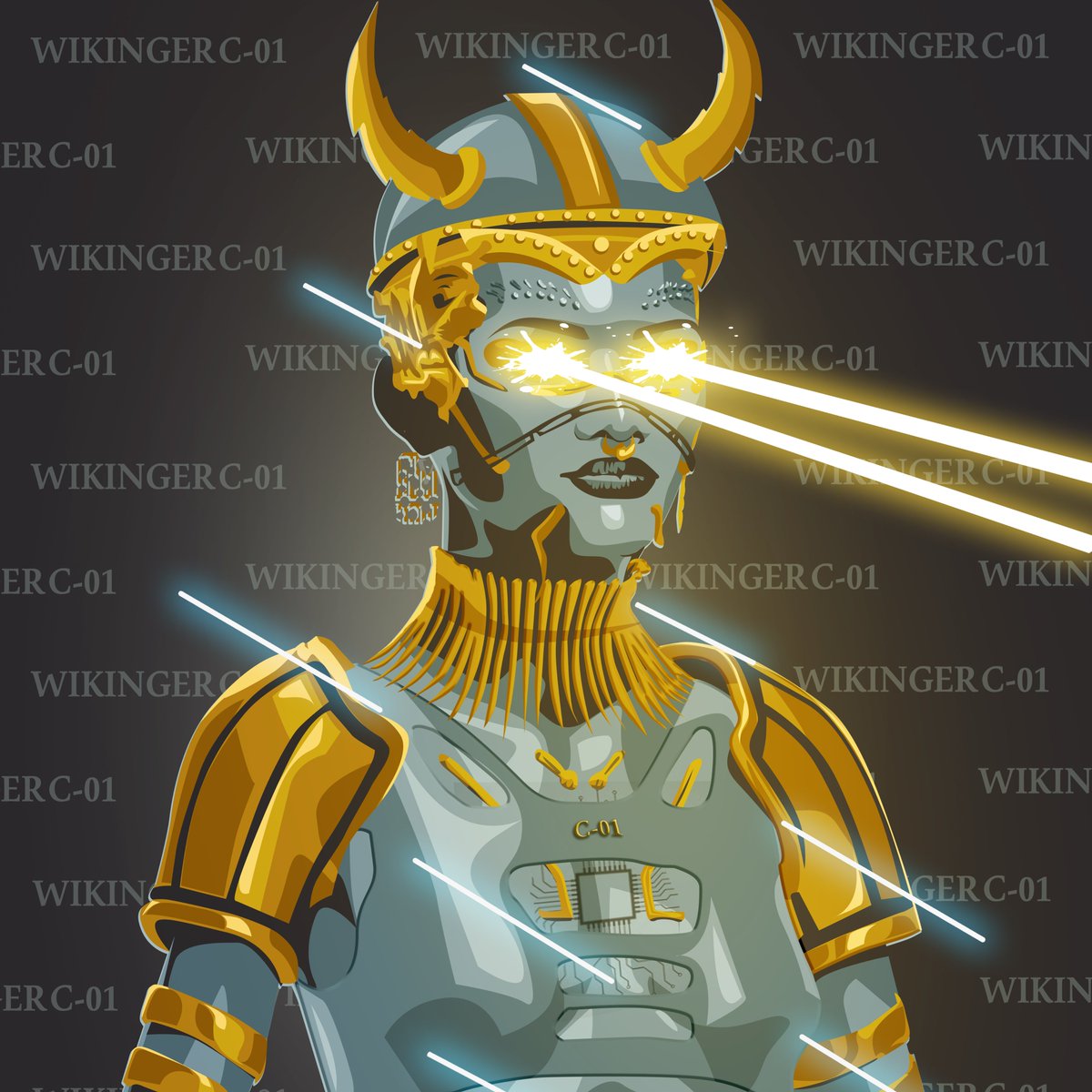 VikingFjell's tweet photo. We Germans are known worldwide for our great machines. That's why, as part of the German C-01 community, I made a fan art in robot optics. A real machine! The Viking accents come from my name on Discord. +
@C_01_Project
 
So my dear germans show some love! #C-01, #C01, #C01german https://t.co/p3Rg0VsUbU