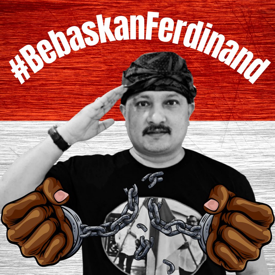 Sahabat NKRI semua..
Mohon suportnya utk 
Bang <a href="/FerdinandHaean3/">Ferdinand Hutahaean</a> 
Up yuk #BebaskanFerdinand ✊