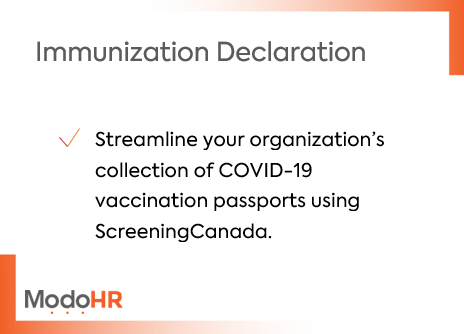 ModoHRtech's tweet image. Included within the screening process, ScreeningCanada can help confirm your team is fully vaccinated whether it is current or new employees. Reach out to inbox@screeningcanada.ca to learn more. #backgroundscreening #covid19vaccination #hrtech